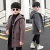 Manteau en duvet décontracté pour garçons, manteaux d'hiver à capuche pour enfants, vêtements épais, veste pour enfants, vêtements d'extérieur pour 6 8 9 10 12 R230905