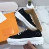 Yüksek Üst Sneaker Tasarımcı Kalın Tatlar Yüksek Sıradan Ayakkabı Rahat Baskılı Mektuplar Küçük Beyaz Ayakkabı Kutusu