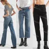 Jeans Womens Designer Retro High Sense Everything Casual Straight Leg Nine Points Loose Trousers
