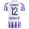 23 24 Toulouse Dallinga Costa Mens Soccer Jerseys Sierro Nicolaisen Aboukhlal Kamanzi Begraoui Hem Away 3rd Football Shirt Short