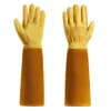 Gardening Gloves for Women and Men Thron Proof Rose Pruning Goatskin Gloves with Long Forearm Protection Gauntlet270R