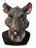 Party Masks Realistic Mouse Mask Halloween Animal Rat Cosplay Full Face Latex Masks Zoo Party Fancy Dress Costume Props for Adults T230905