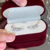 Boucles d'oreilles de luxe Zircon coeur d'amour pour les femmes cadeaux de mariage élégants bijoux Brincos Eh005