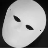 Stock make -up dance witte maskers embryo mal diy schilderij handgemaakt masker pulp dier Halloween Festival Party Masks White Paper Face Mask 905