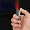 Wysokiej klasy trend Direct Red Flame jaśniejszy wiatrówek ultra cienki nadmuchite męskie akcesoria papierosowe prezent VF17