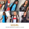 Синтетические парики Wisgirl 28 30 32 34 40 inci rambut Brasil jalinan 3 4 Bundel dengan 13x4 renda Frontal dan penutup Remy lurus 100 manusia 230905