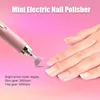 Nail Manicure Set Mesin bor poles kuku elektrik 5 in 1 alat pena seni manikur Mini portabel dengan lampu Untuk penghilang Gel 230904