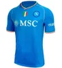 23 24 Jerseys de fútbol Napoli Camisa de fútbol Naples Zielinski Koulibaly Maglietta Insigne Mertens Man Uniforme Osimhen Kits Kit Kvaratskhelia Halloween Especial