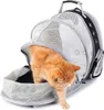 YUEXUAN Uitbreidbare Cat Dog-rugzakdrager aan de voorzijde, geschikt voor maximaal 20 lbs, Space Capsule Bubble Window Pet Carrier-rugzak voor grote dikke katten en kleine puppy's