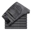 Loose jeans men's autumn business high-waist stretch straight pants middle-aged long pant314G