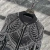 Giacche da uomo Giacca da trapano di lusso da uomo Jaqueta Bomber Diamond Giacca da uomo Cappotto Moda Strass di alta qualità Punk Club Outfit Giacca sottile 230905