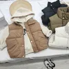 ウエストコートファッションウォームベイビーベスト濃厚な秋の女の子アウトウェアキッド幼児の女の子の服幼児ベスト230904