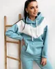 Spring Autumn TrackSuits Women 2 -Eart -Element Jogger Zestaw Swater z kapturem z kapturem z kapturem z długimi rękawami