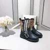 bottes pour garçons filles chaussures de bébé à carreaux kaki classiques décoration à glissière latérale baskets d'hiver pour enfants taille de cadeau de mode 26-35 y compris la boîte