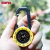 Outdoor Gadgets Kanpas Waterproof Carabiner outdoor compass with luminous and 1-2-3system/Tourist compass / blue compass 230905