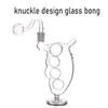 Günstigste Glas-Ölbrenner-Bong-Rauchpfeife, 14 mm weibliche Recycler-Aschefänger-Bong, stumpfe Wasserpfeife mit männlichen Glas-Ölbrennerrohren, Tabakkopf