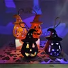 Décoration de fête LED Halloween citrouille fantôme lanterne lampe bricolage suspendu effrayant bougie lumière Halloween décoration pour la maison horreur accessoires enfants jouet x0905