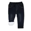 Jeans Enfants Jeans à durée limitée bébé garçons vêtements épaissir hiver chaud cachemire enfants pantalons sauvages petits pieds 1-6y 230904