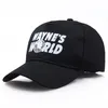 Whole Black Waynes World Baseball czapki unisex hip hop hap hap sunhat Wayne's World Hat Costume Haftowane czapki siatki ciężarówki 271Q