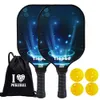 Racchette da squash Set di racchette da pickleball in fibra di carbonio-Racchetta da pickleball approvata USAPA Presa comoda Racchetta di grande controllo per uomo donna 230904