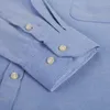 Casual overhemden voor heren, S~6XL, katoenen Oxford-overhemd voor heren, geruite, gestreepte casual overhemden met lange mouwen, herenzak, regular-fit, button-down overhemd voor werkmannen 230904