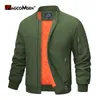 Vestes homme MAGCOMSEN hommes Bomber veste printemps automne chaud vestes pleine fermeture éclair rembourré manteau coupe-vent épais veste pilote vêtements d'extérieur Streetwear 230904