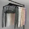 Women's Sweaters Small Colorful Shawl Net Drill Is Prevented Bask In Shawls Summer Paragraphs Thin with Condole Belt Skirt Party Time Is Short 230904