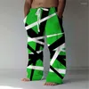 Herenbroeken Broeken Zomer Strand Trekkoord Elastische taille Voorvak Grafische prints Graffiti Comfort Zacht Casual Dagelijkse broek