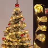 Decorazioni natalizie Nastro Fata Decorazione leggera Ornamenti per alberi per la casa Archi Luci a corda Navidad Natal Anno 230905