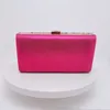 Bolsos de noche Pink tas genggam wanita pesta malam Dompet Shell dekorasi selempang desainer mewah Multi Warna tangan 2023 230905