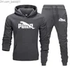 Men's Tracksuits Men Thick Fleece Tracksuit Winter Warm Hoodie and Sweatpant Set Unisex Hoodie Oversized Jogging Suit T230905