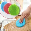 Top Silicone Dish Bowl Cleaning Brushes Multifunction 8 colors Scouring Pad Pot Pan Wash Brush Cleaner Kitchen Dishes Washing Tool