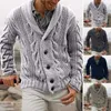 Pulls pour hommes Hommes Pull Manteau Cardigan élégant Bouton à la mode Fermeture Veste en tricot pour l'automne hiver une garde-robe incontournable