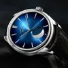 Outros relógios Suíça marca de luxo BORMAN automático mecânico relógios masculinos 50m à prova d 'água esqueleto safira fase da lua relógios BM3541 230904