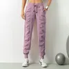 Pantaloni sportivi da donna Quick Dry Atletica Palestra Fitness con due tasche laterali Pantaloni da allenamento Pantaloni sportivi Tessuto con coulisse Corsa allentata