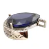 Newest design Silver pendant natural tanzanite stone necklace Women pendant necklace