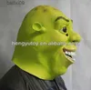 Party Maskers Groene Shrek Latex Masker Film Cosplay Kostuum Props voor Halloween Party Fancy Dress T230905