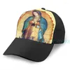 Casquettes de baseball Notre-Dame de Guadalupe Vierge Marie Tilma Casquette de basket-ball Hommes Femmes Mode All Over Print Noir Unisexe Adulte Chapeau