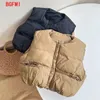 Gilet coréen enfants hiver rembourré gilet vêtements d'extérieur gilet enfant manteau garçon vêtements de plein air en vrac bébé gilet pour fille dans des vêtements externes 230904