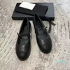 Chaussures de danse de ballet à la mode, sandales de styliste, pantoufles de luxe en cuir, boucle Mary Jane