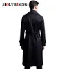 Men s Trench Coats Pria parit mantel plus ukuran pria pakaian musim semi dan gugur desain panjang ganda breasted luar busana 18425 230904