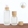 50 ml 110 ml Lotion Pump Bottle Matte klar kosmetisk glasflaska för hudvårdskräm