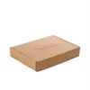 100PCS lot Custom Corrugated cardboard mailer boxes Brown boxes with rose red Corrugated cardboard 3080