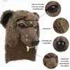 Party Masks P-jsmen Animal Bear Helmet Tribe Symbol Latex Masks Roman Leader Warm Helmet Halloween Cosplay Props T230905