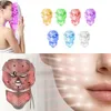 Dispositivi per la cura del viso 7 colori LED Maschera Pon Terapia Anti-acne Rimozione delle rughe Ringiovanimento della pelle Sbiancamento Maschera termale Macchina Strumenti per la cura della pelle 230904