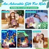 Poupées en peluche Mainal boneka lampu LED projecteur 30 cm dinosaure naga jerapah bercahaya binatang bantal hadiah pengantar tidur pour tuk anak perempuan 230905