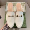 Princetown mocassins vestido plano chinelos mules genuíno meio arrasto couro mulheres homens sapatos fivela de metal corrente confortável sapato casual renda veludo