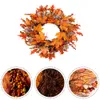 Andere evenementen Feestartikelen Herfst Herfst Krans Kerst Decor Kerstmis Halloween Thanksgiving Slinger Raam Deur Hangende Krans Thuis Esdoornblad Krans Decor 230905