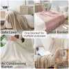 Couvertures Nordic Knit Plaid Couverture Super Soft Bohême pour lit Canapé Couverture Couvre-lit sur le décor avec gland 230905