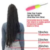 Extensiones de cabello humano a granel Sintético Faux Locs Crochet Trenzas Rastas para el cabello Gancho sin nudos Dreads Ombre Color Trenzado Extensiones de cabello para mujeres X-TRESS 230904